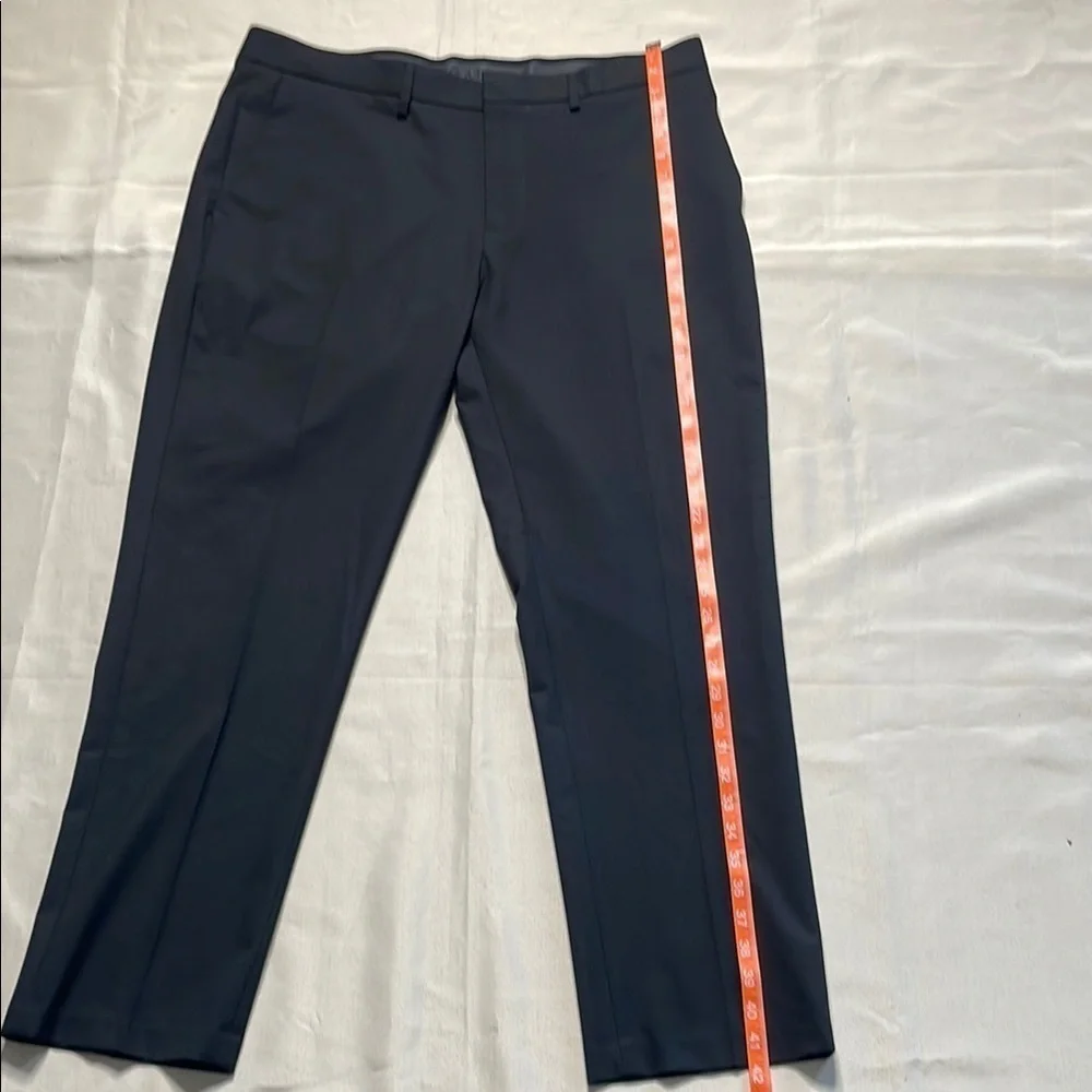 J M Haggar Classic Black Dress Pants 38 x 30 with side pockets